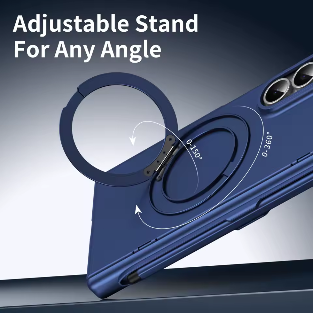 HaloRing MagSafe Case with Rotating Stand & S Pen Holder for Samsung Galaxy Z Fold 8 Ultra, 8 Wide, 7, 6, 5 & 4