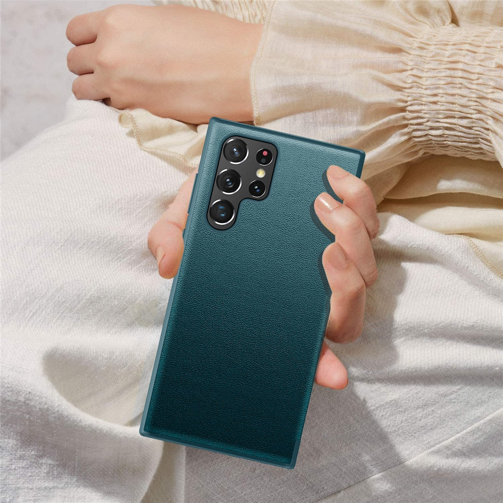 Luxury Leather Flip Case - S23 Series