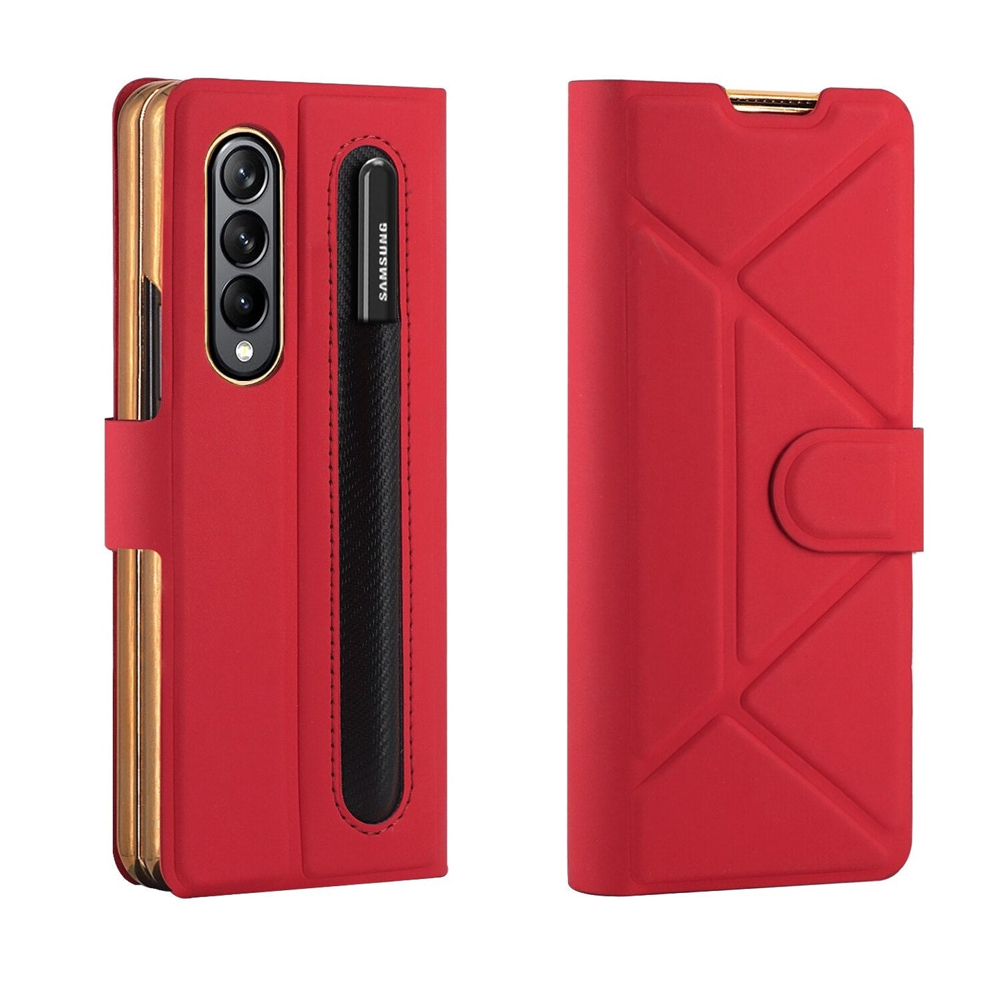 Luxury Leather Texture Case With Pen Slot