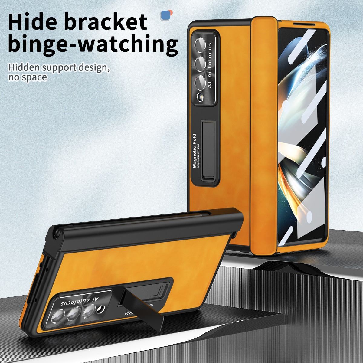 Luxury Slim Kickstand Case with Pen Holder