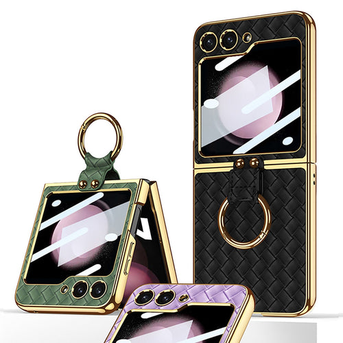 Stylish Ring Stand Case for Samsung Galaxy Z Flip 5
