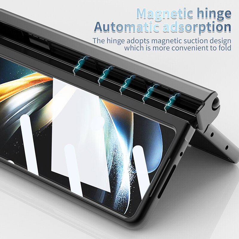 Hinge Armor Plating Case for Samsung Galaxy Z Fold 5