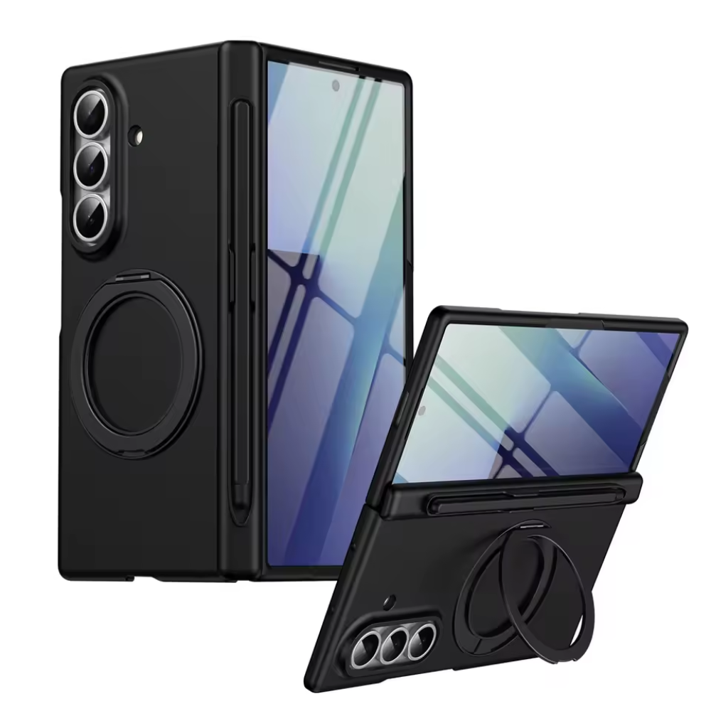 HaloRing MagSafe Case with Rotating Stand & S Pen Holder for Samsung Galaxy Z Fold 8 Ultra, 8 Wide, 7, 6, 5 & 4