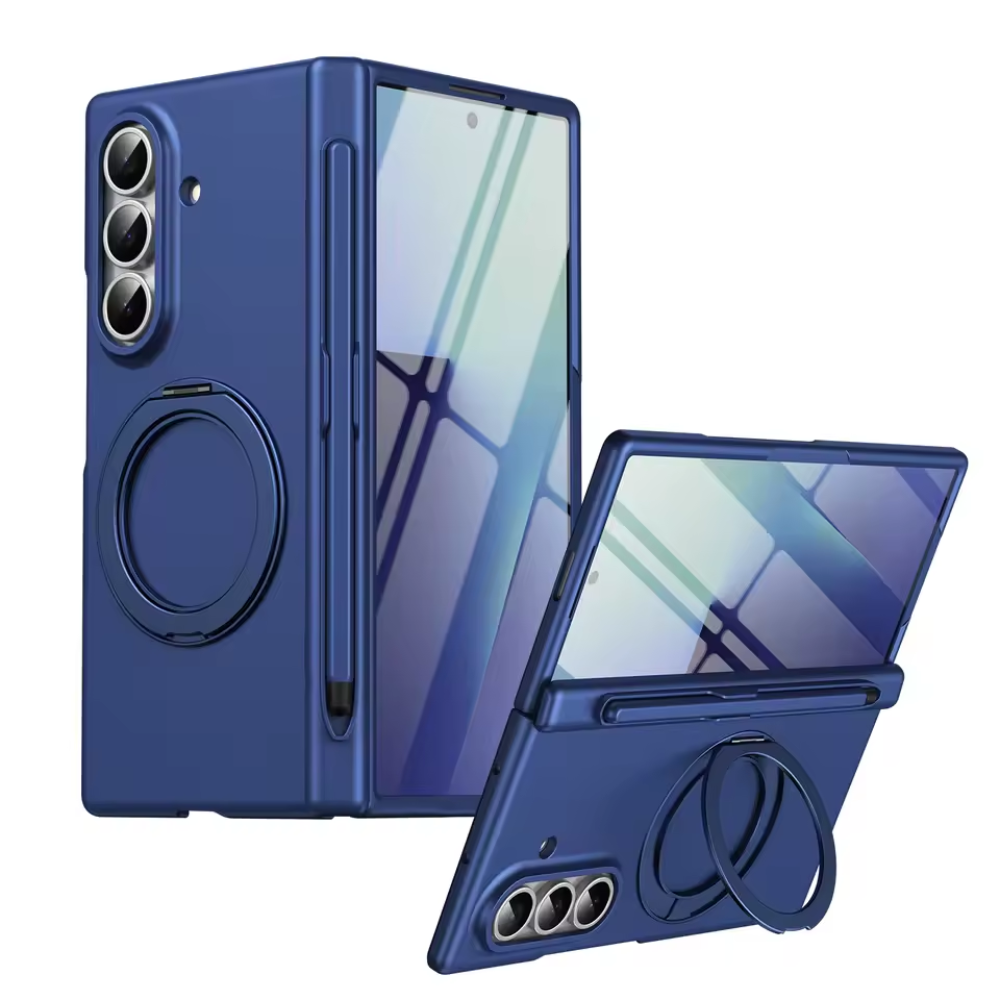 HaloRing MagSafe Case with Rotating Stand & S Pen Holder for Samsung Galaxy Z Fold 8 Ultra, 8 Wide, 7, 6, 5 & 4