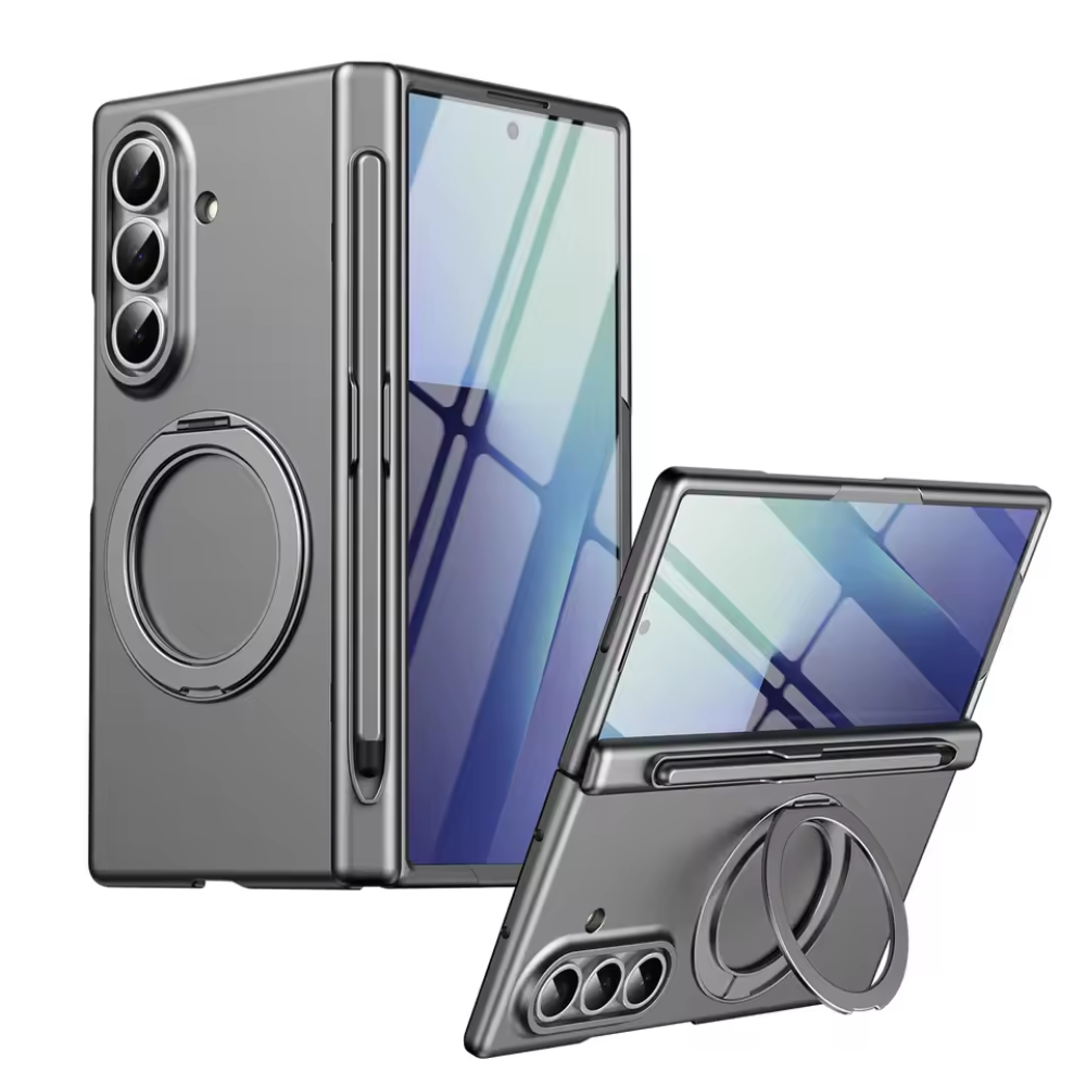 HaloRing MagSafe Case with Rotating Stand & S Pen Holder for Samsung Galaxy Z Fold 8 Ultra, 8 Wide, 7, 6, 5 & 4