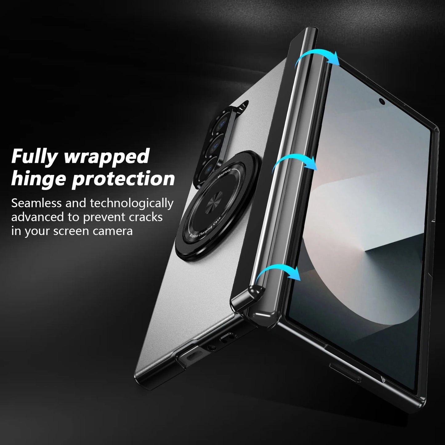 ArmorRing 360 MagSafe Case with Hinge Protection for Samsung Galaxy Z Fold 8 Ultra, 8 Wide, 7, 6, 5, 4