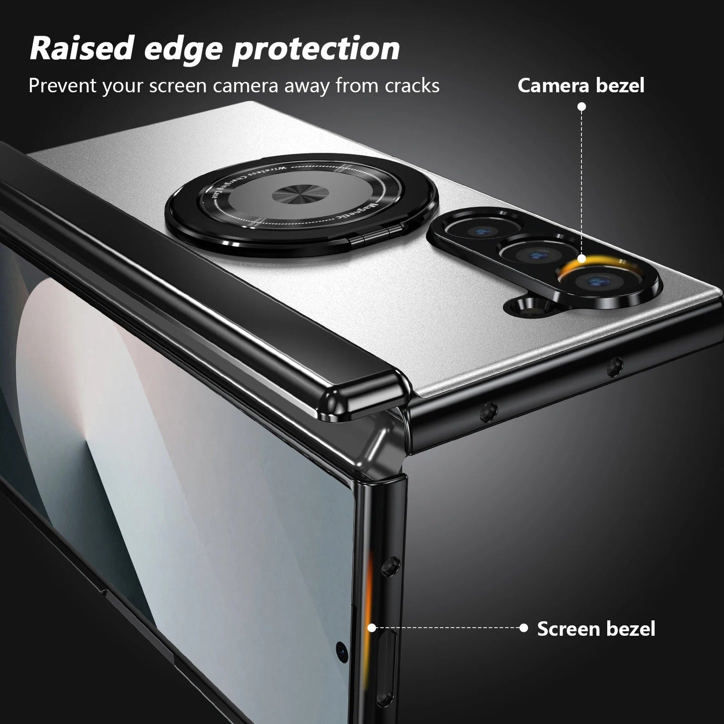 ArmorRing 360 MagSafe Case with Hinge Protection for Samsung Galaxy Z Fold 8 Ultra, 8 Wide, 7, 6, 5, 4