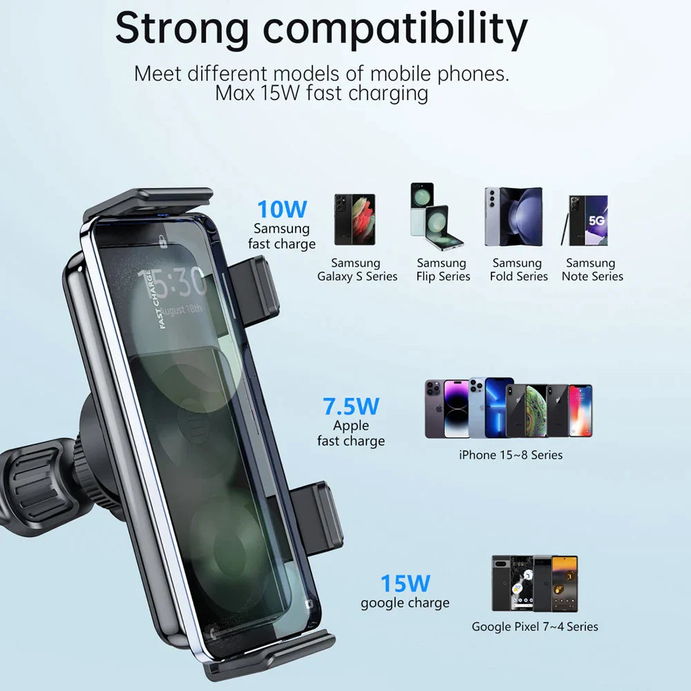 Auto-Grip Car Holder with Fast Wireless Charger For Galaxy Z Fold 5