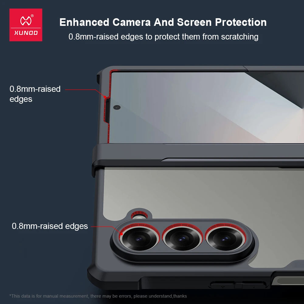 Z Fold 6 Foldable Airbag Shockproof Case with Anti-Fingerprint Protection