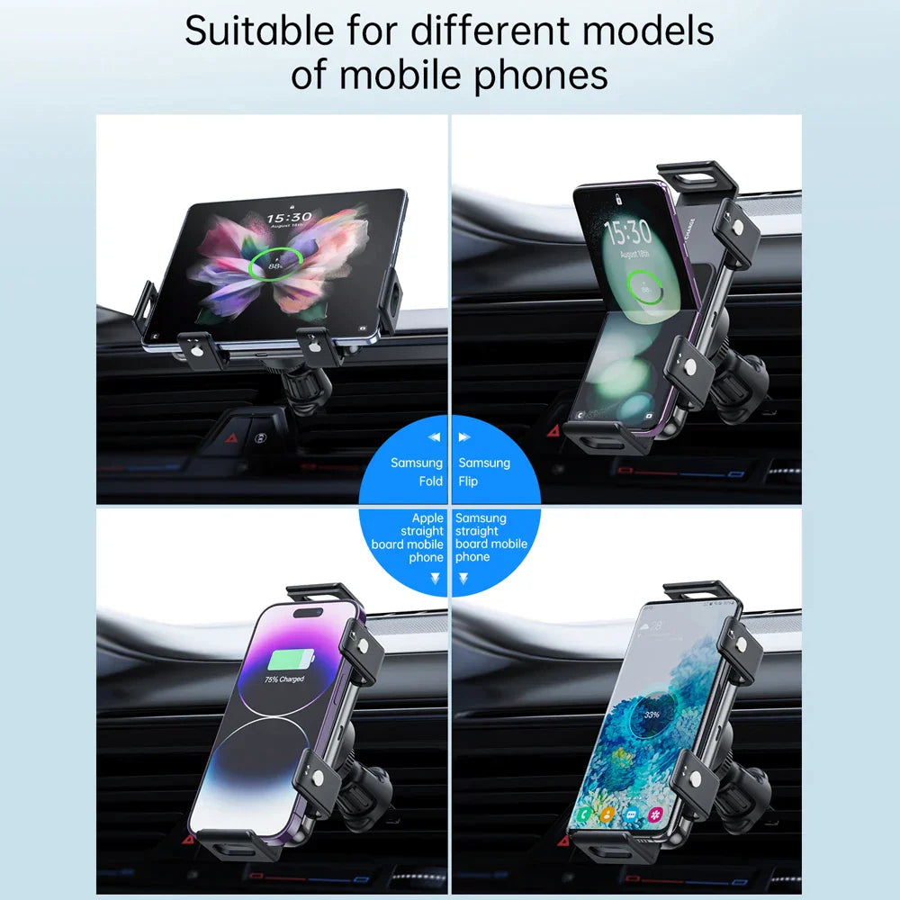 Auto-Grip Car Holder with Fast Wireless Charger For Galaxy Z Fold 5