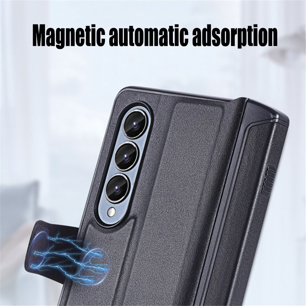 Magnetic Flip Wallet Protective Case