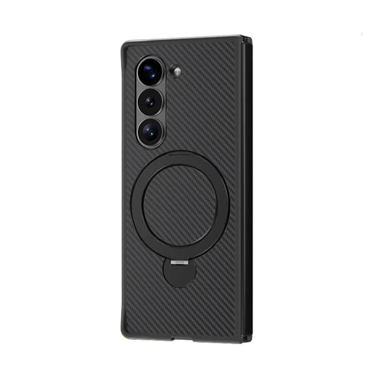 Magnetic Carbon-Texture Wireless Charging Case for Samsung Galaxy Z Fold Series