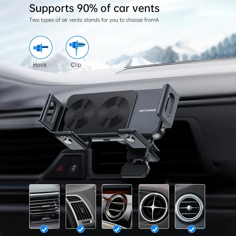 Auto-Grip Car Holder with Fast Wireless Charger For Galaxy Z Fold 5