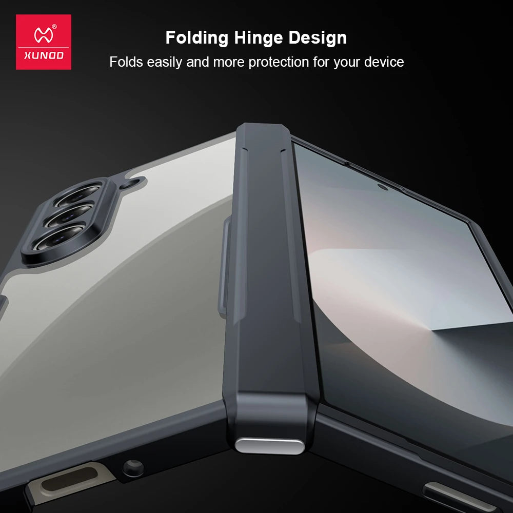 Z Fold 6 Foldable Airbag Shockproof Case with Anti-Fingerprint Protection