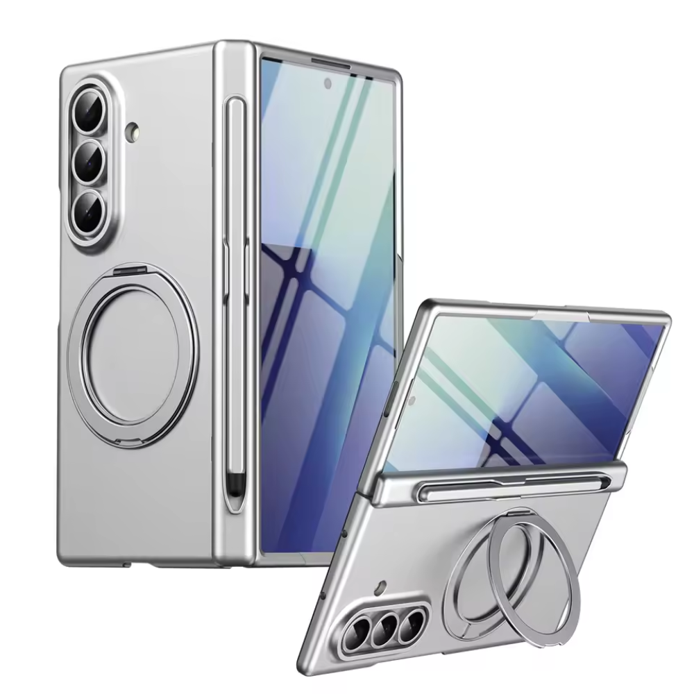 HaloRing MagSafe Case with Rotating Stand & S Pen Holder for Samsung Galaxy Z Fold 8 Ultra, 8 Wide, 7, 6, 5 & 4