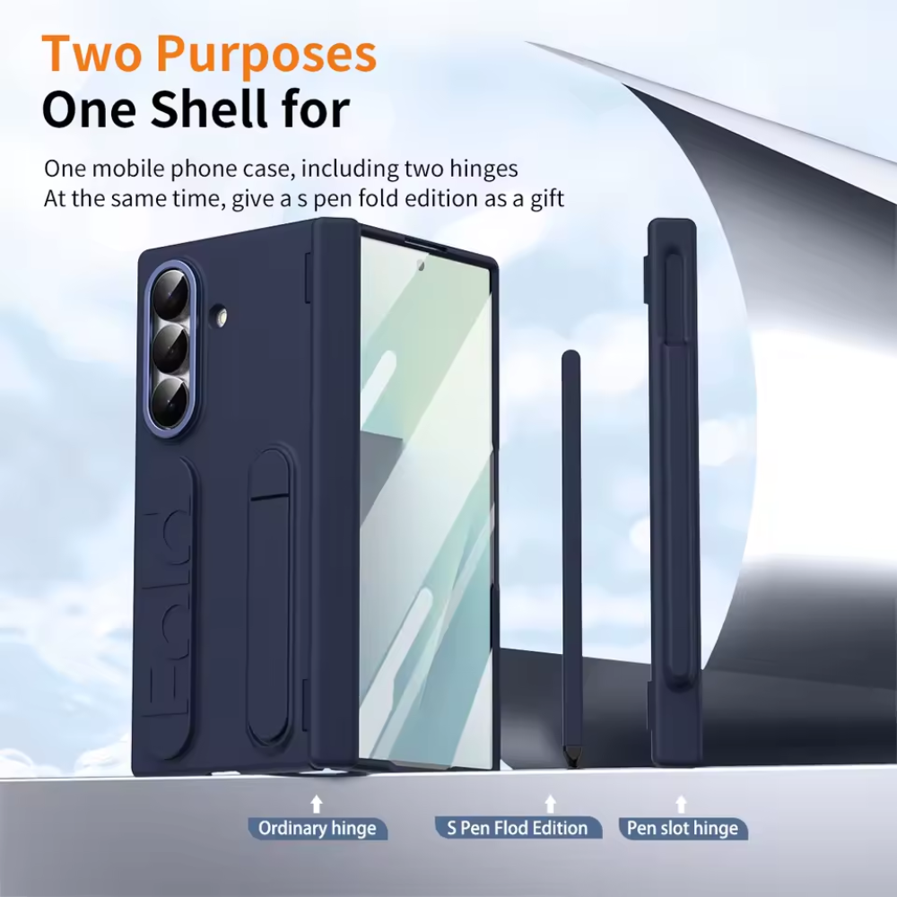 GripFlex S Pen Case with Wrist Strap & Hinge Protection for Samsung Galaxy Z Fold 8 Ultra, 7 & 6