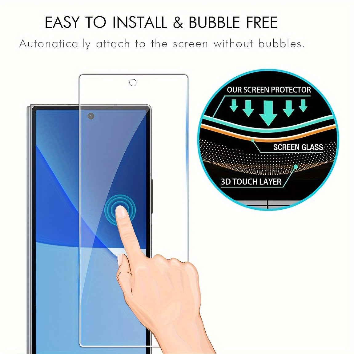 Z Fold 6 6-In-1 Screen Protector Pack with TPU Films & Tempered Glass