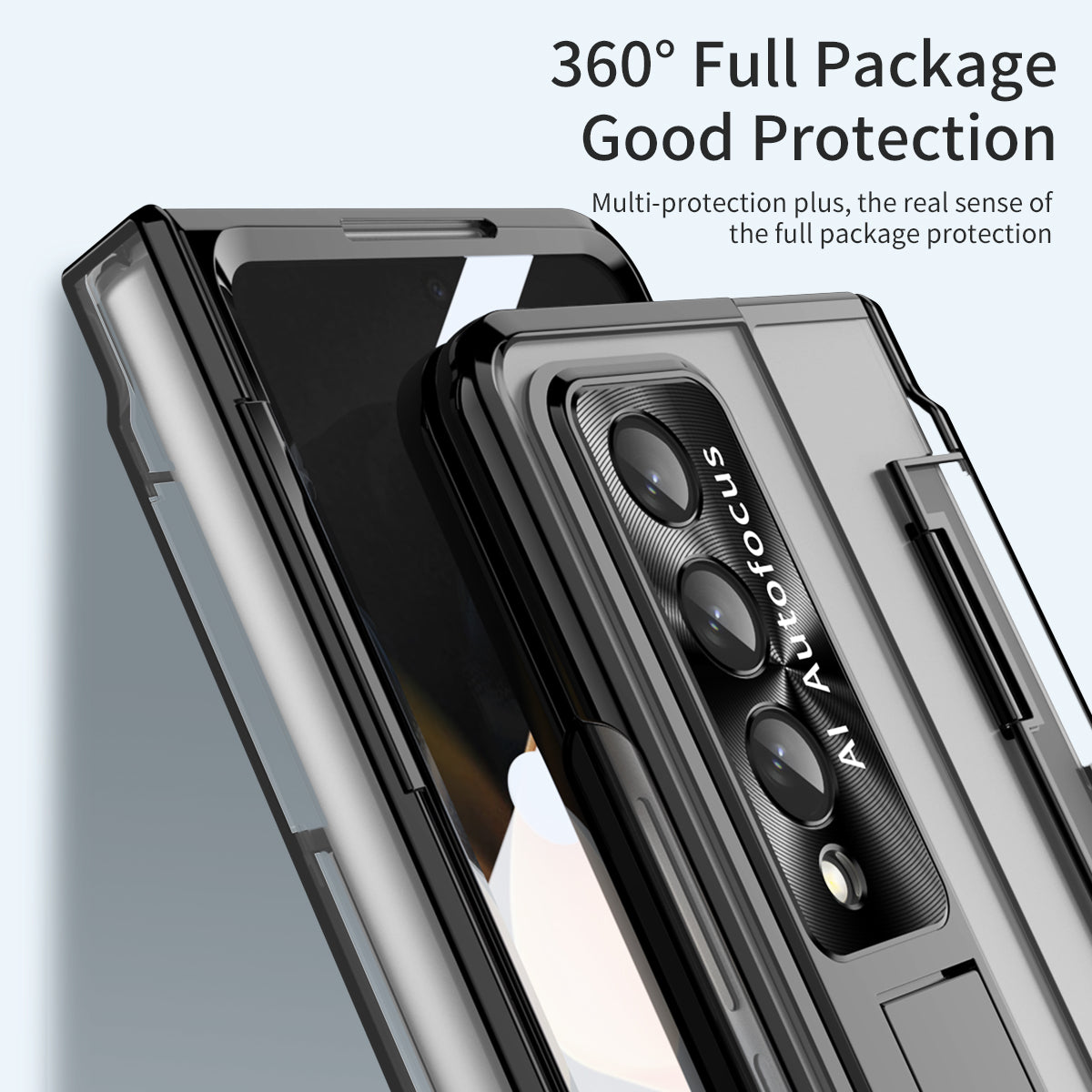 360° Armor Hinge Folding Transparent Case 2.0