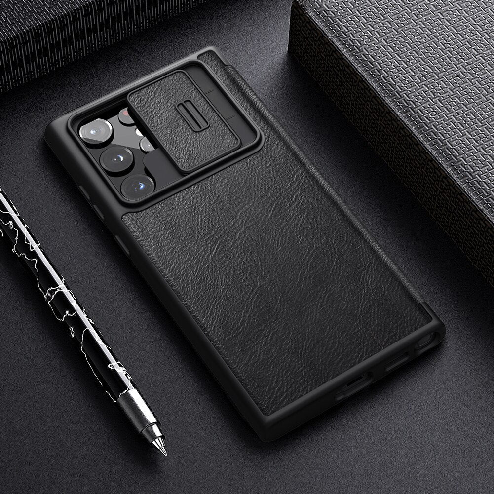 Camshield PU Flip Leather Texture Case