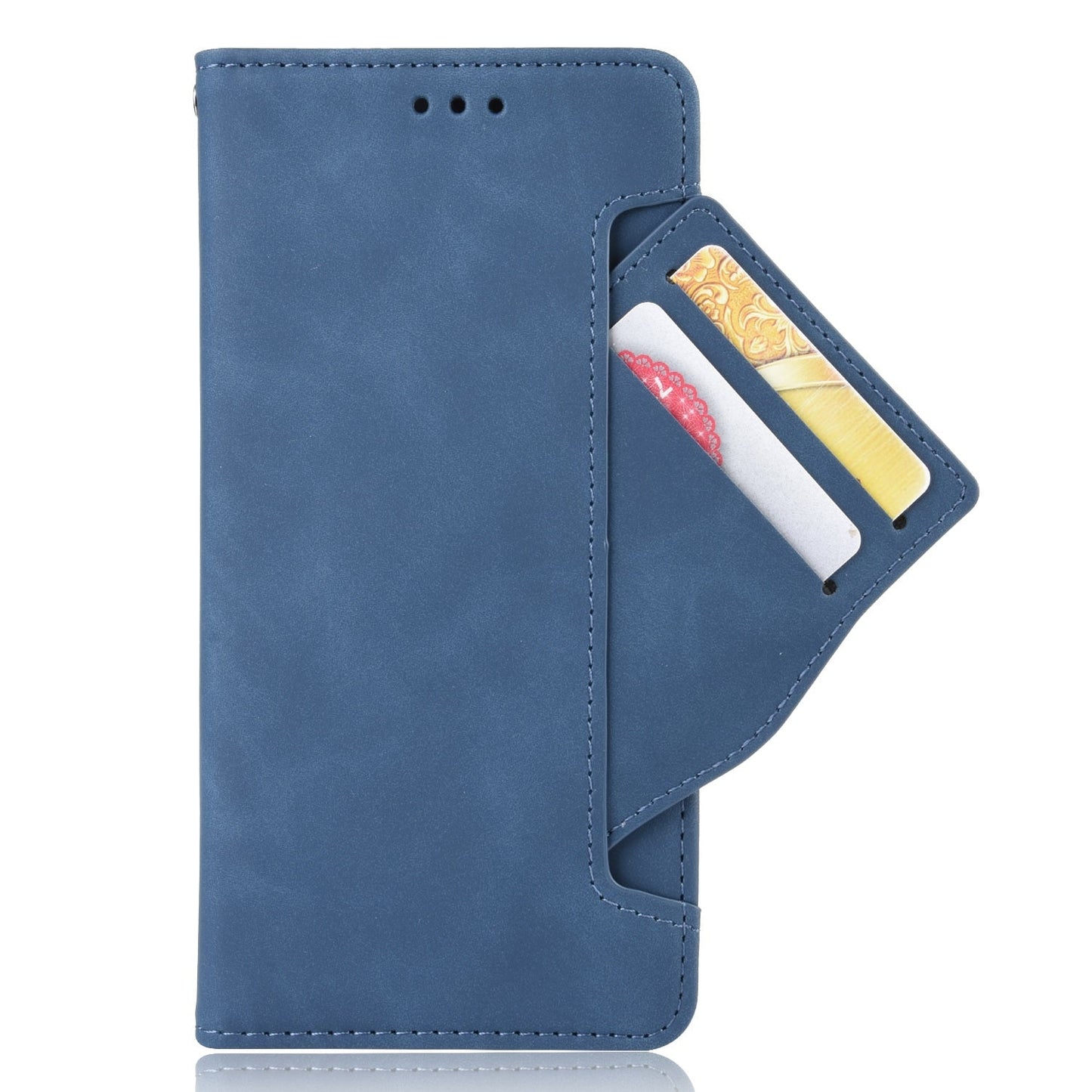 Leather Texture Wallet Case With Pen / Card Slot