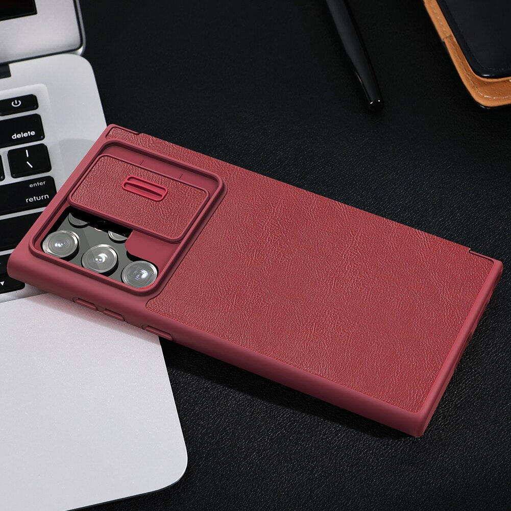 Camshield PU Flip Leather Texture Case