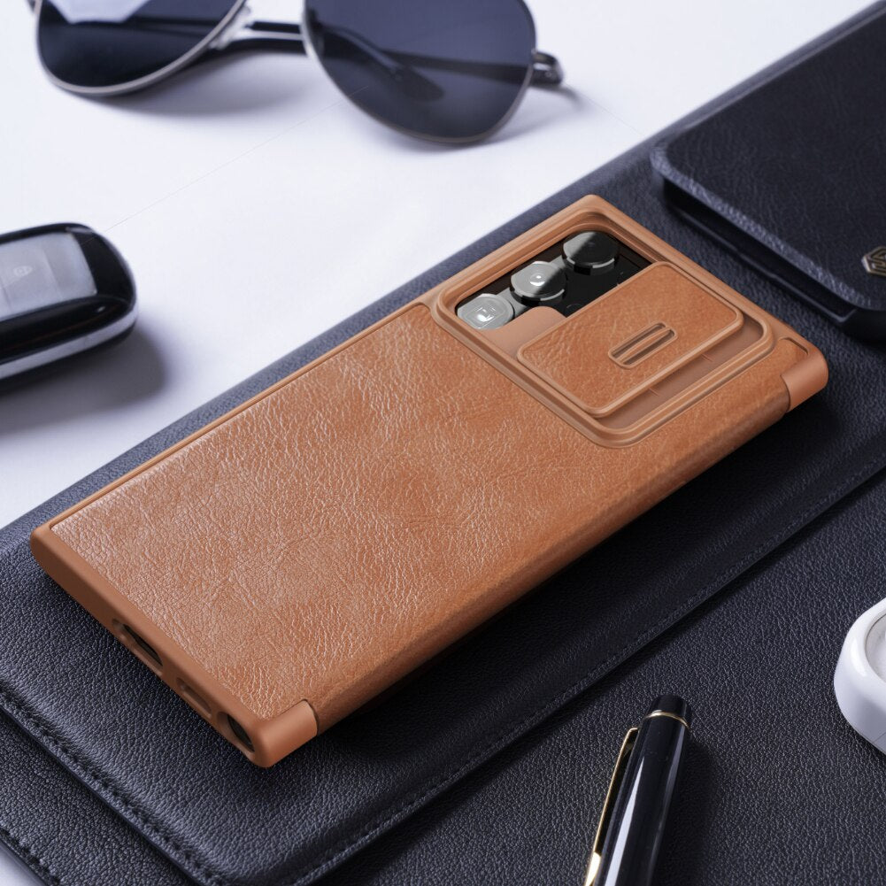 Camshield PU Flip Leather Texture Case