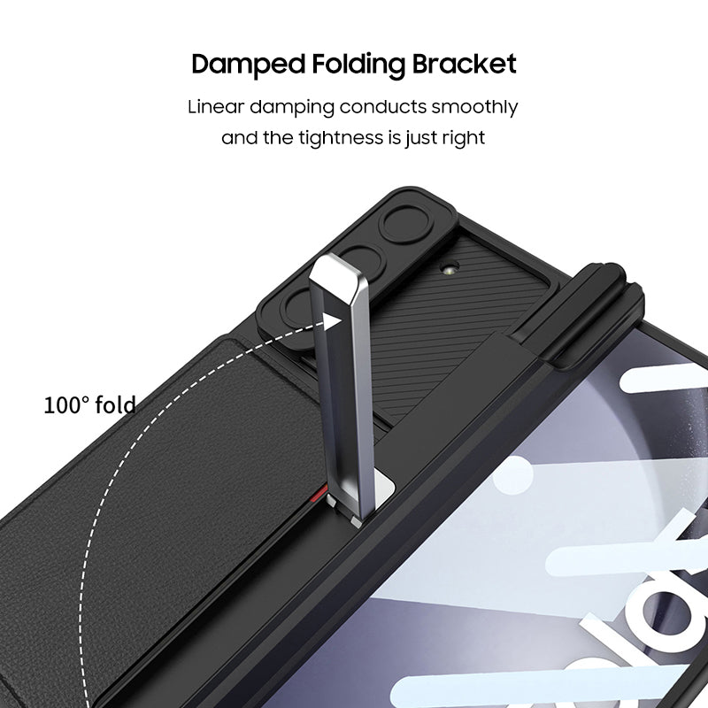 Lens Sliding Window Card Holder Case For Z Fold 5 Series