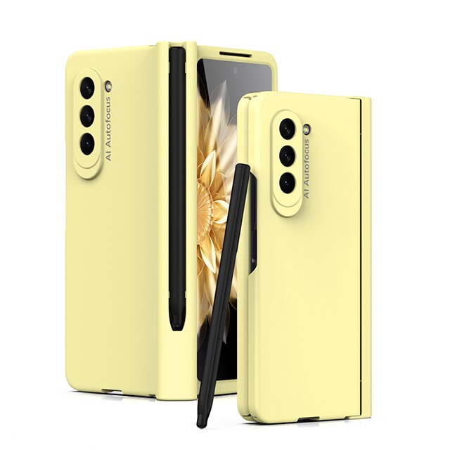 Magnetic Armor Hinge Case with S Pen Holder for Samsung Galaxy Z Fold 5