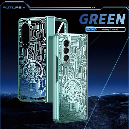 Mechanical Hinge Star Plating Case for Samsung Galaxy Z Fold 5