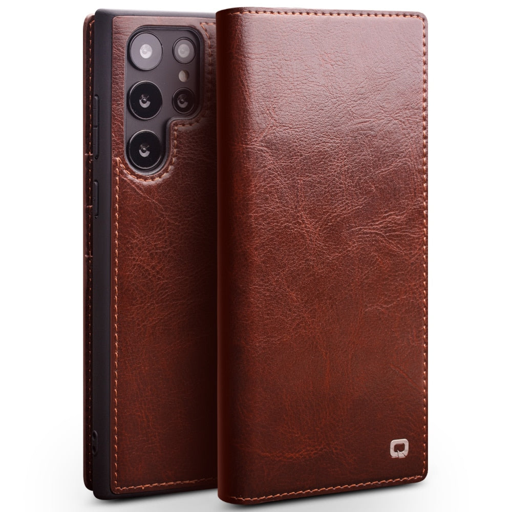 Luxury Leather Card SlotsCase  - S23 Series