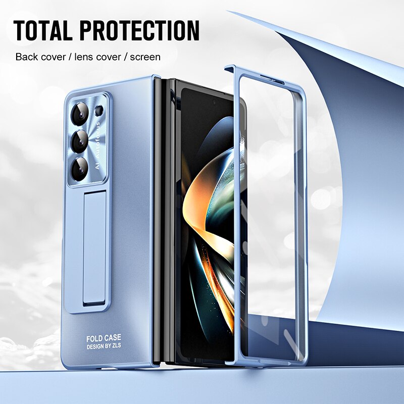 Frosted Glass Front Film Case for Samsung Galaxy Z Fold 5