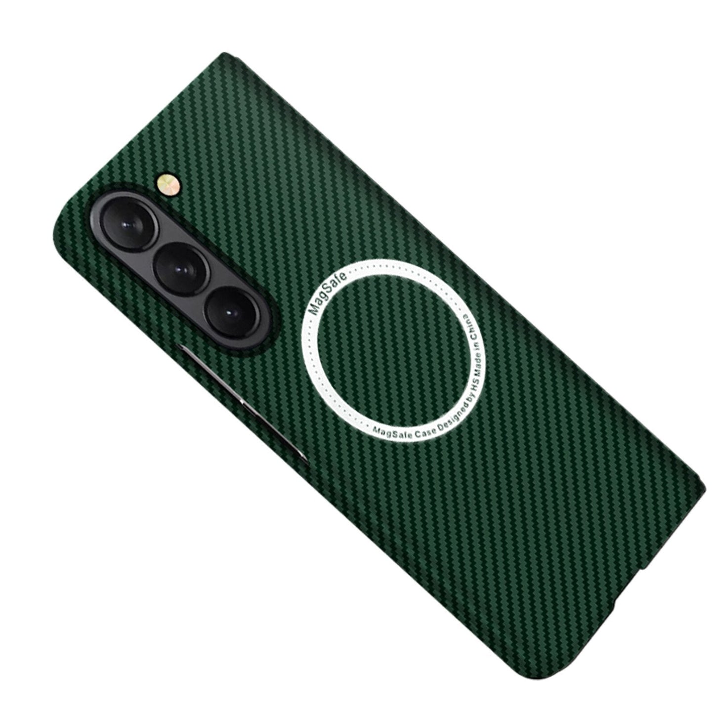 Magsafe Wireless Charging Carbon Fiber Texture Case for Samsung Galaxy Z Fold 5
