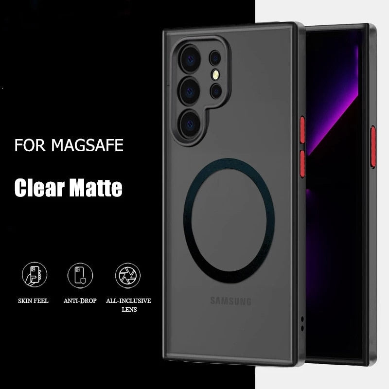 Armor Matte Case with Magnetic Wireless Charge - S23 Series