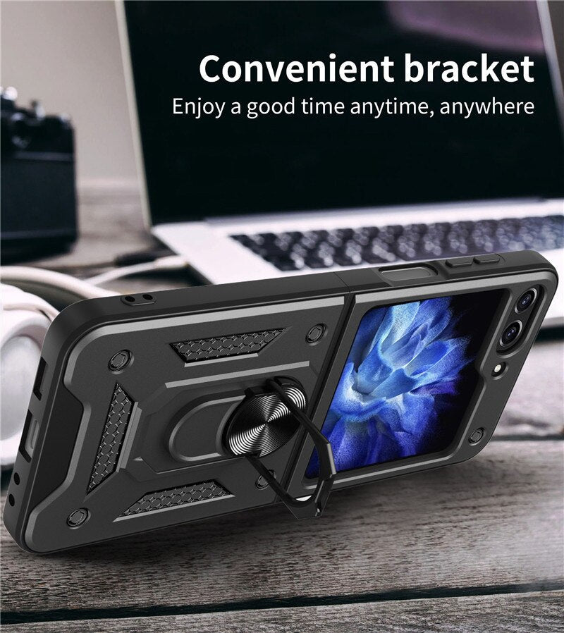 Magnetic Stand Holder Ring Case for Samsung Galaxy Z Flip 5