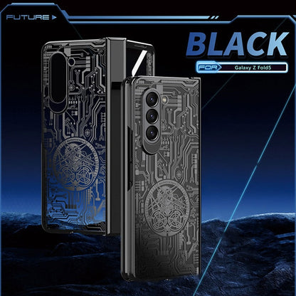 Mechanical Hinge Star Plating Case for Samsung Galaxy Z Fold 5