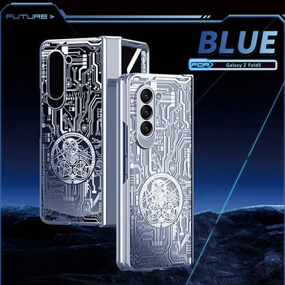 Mechanical Hinge Star Plating Case for Samsung Galaxy Z Fold 5