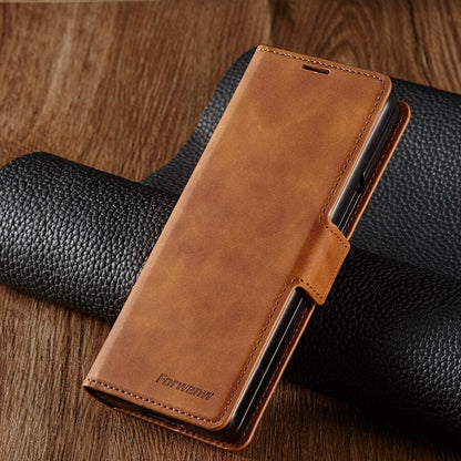 Magnetic Wallet Leather Business Case for Samsung Galaxy Z Fold 5