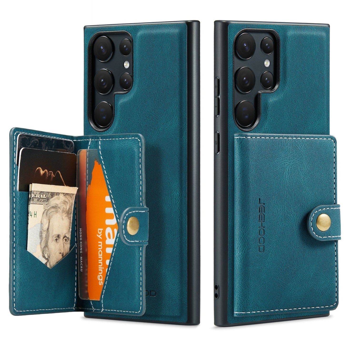 Magnetic Leather Wallet Case - S23 Series