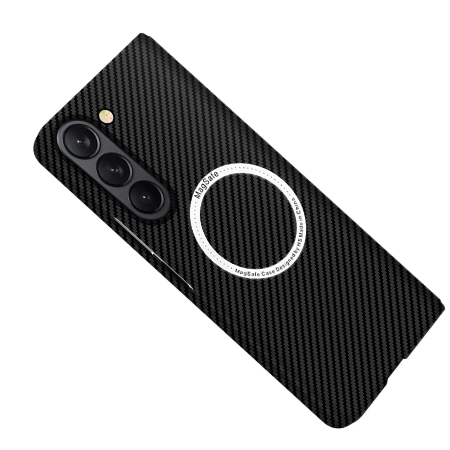 Magsafe Wireless Charging Carbon Fiber Texture Case for Samsung Galaxy Z Fold 5