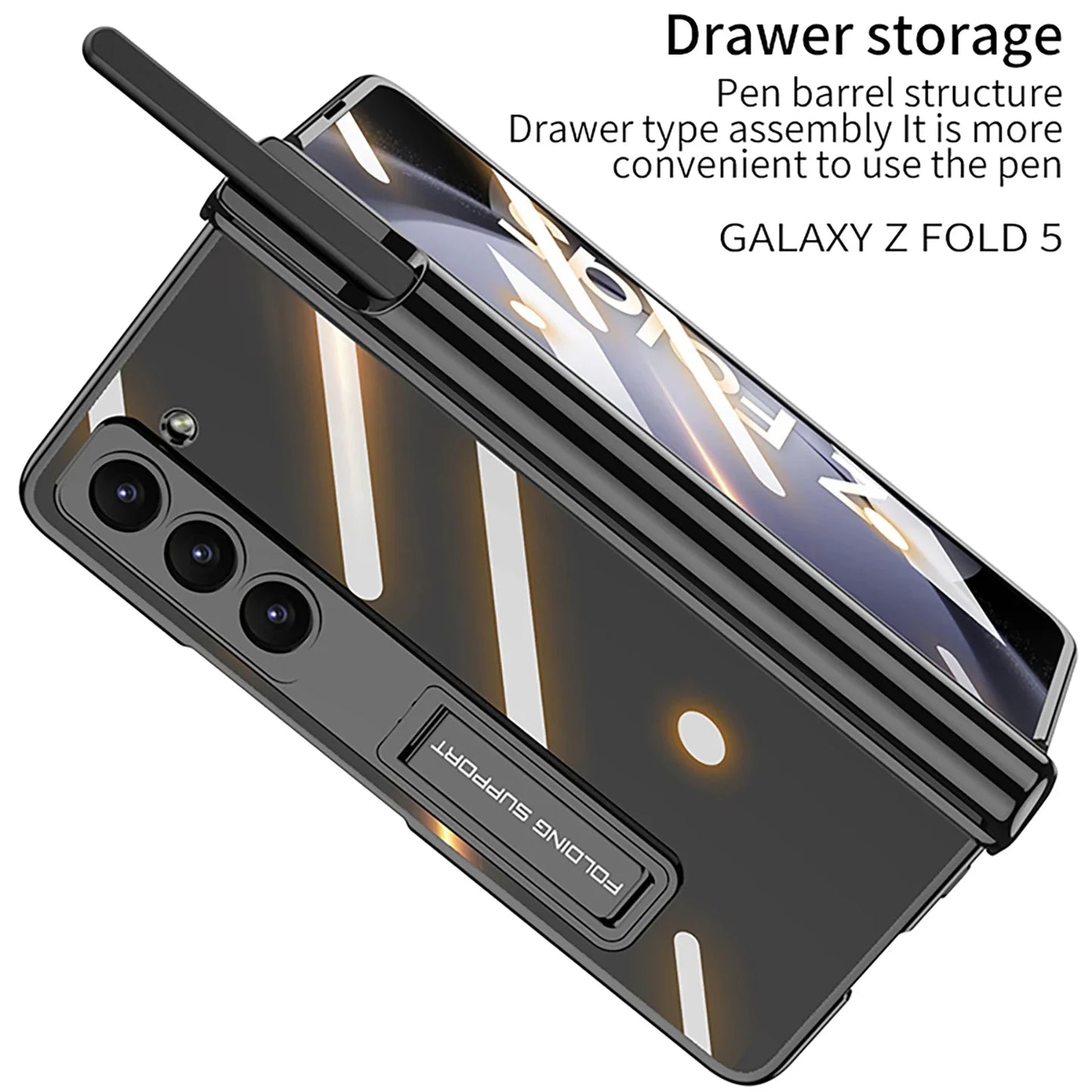 Shockproof Clear Case for Galaxy Z Fold 5