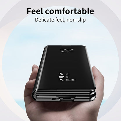 Smart Mirror Clear View Flip Case for Samsung Galaxy Z Fold 5