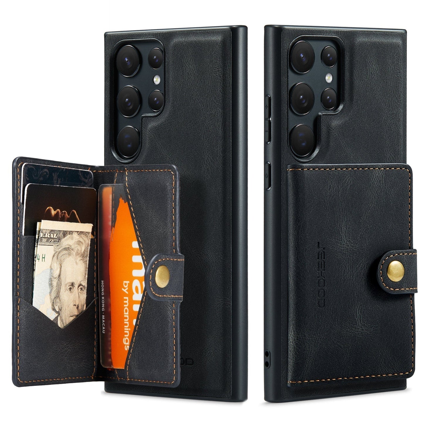 Magnetic Leather Wallet Case - S23 Series