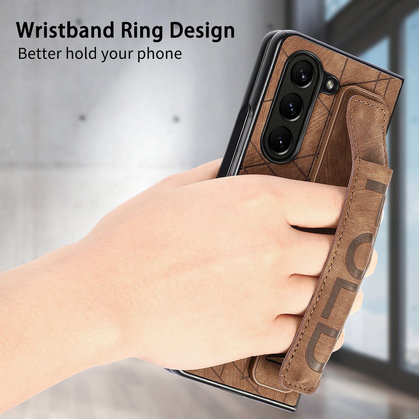 Wristband Ring Fashion Case for Samsung Galaxy Z Fold 5