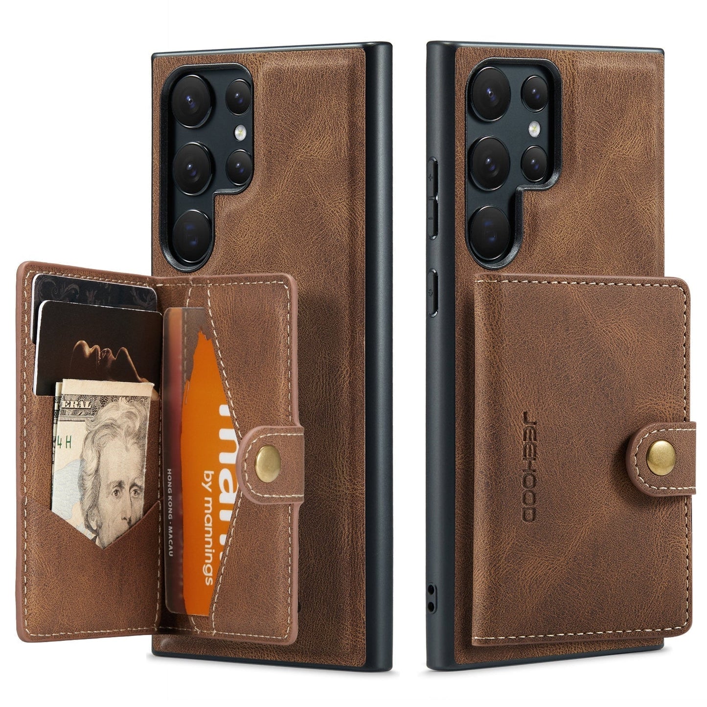 Magnetic Leather Wallet Case - S23 Series