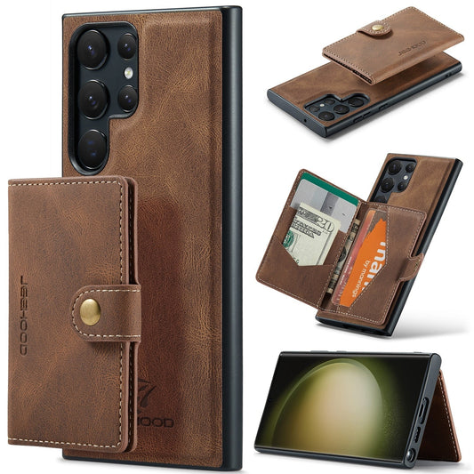 Magnetic Leather Wallet Case - S23 Series
