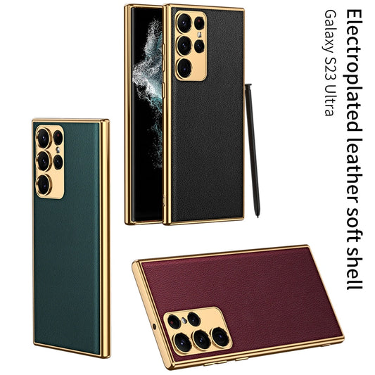 Luxury Ultra-thin leather Case - S23 Series