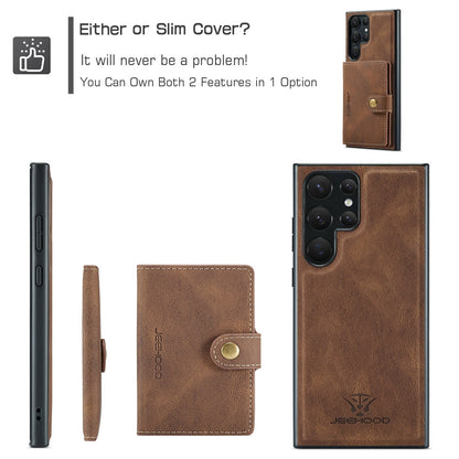 Magnetic Leather Wallet Case - S23 Series