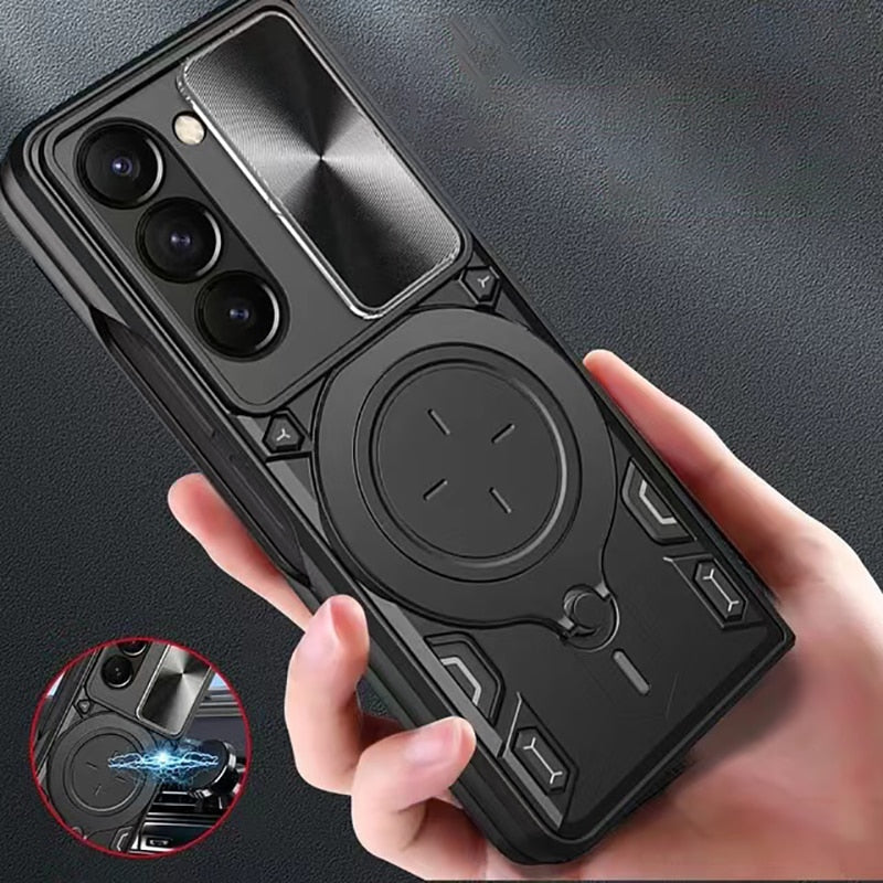 Magnetic Bracket Camera Protection Case for Samsung Galaxy Z Fold 5
