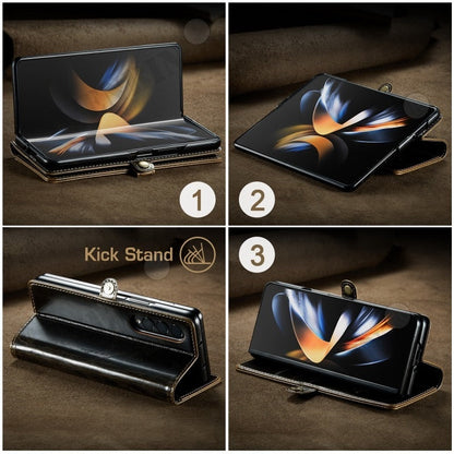 Luxury Leather Kickstand Wallet Case for Samsung Galaxy Z Fold 5