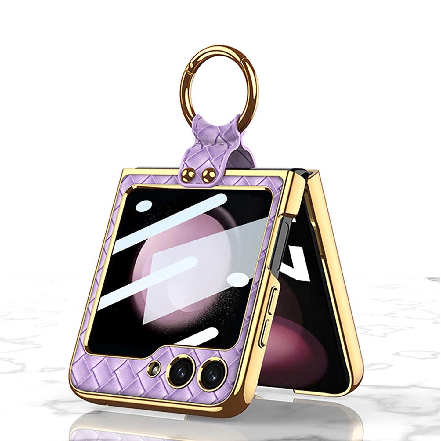 Stylish Ring Stand Case for Samsung Galaxy Z Flip 5